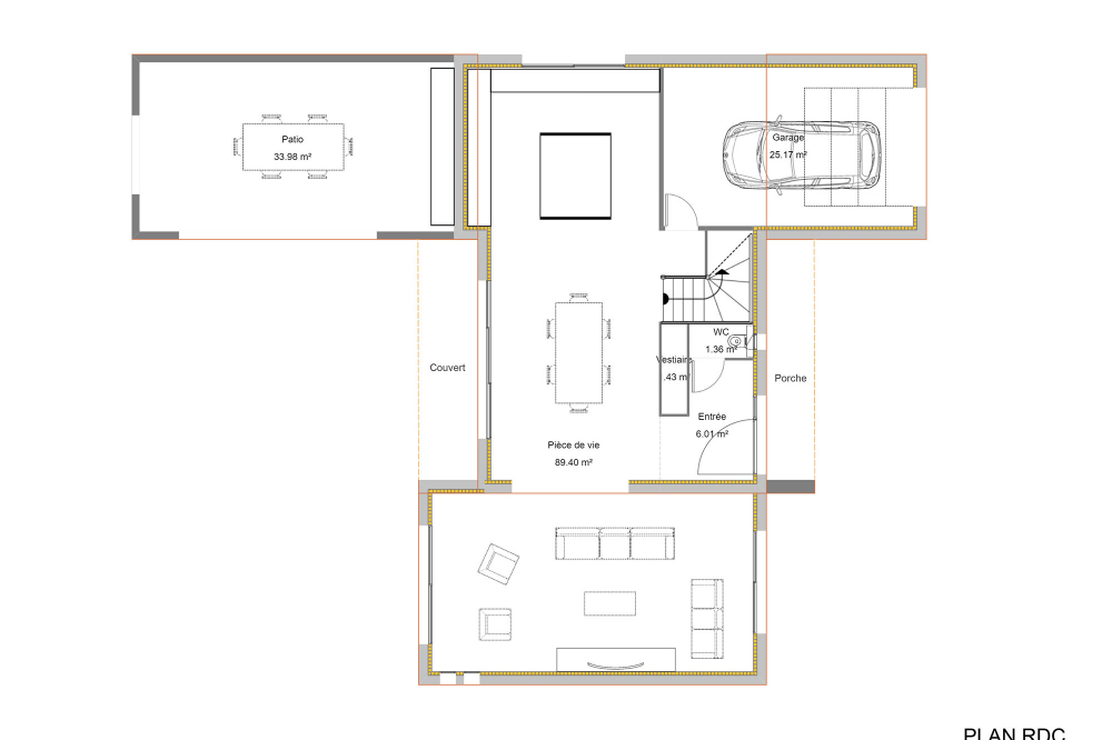 Plan-RDC-VILLA-en-L