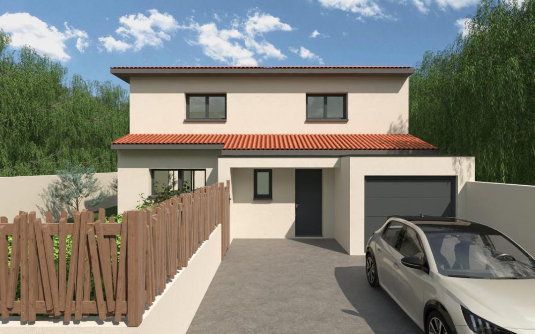 Villa contemporaine demi étage 100m2