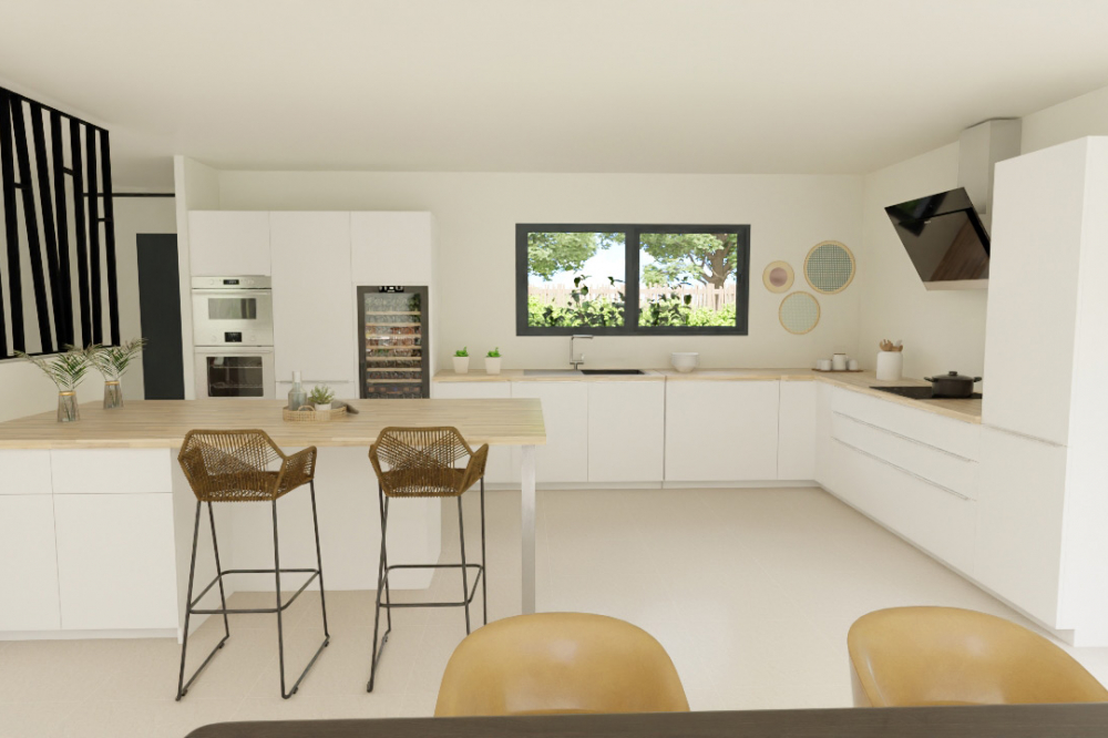 maison-demi-etage-100m²-vue-intérieur-cuisine