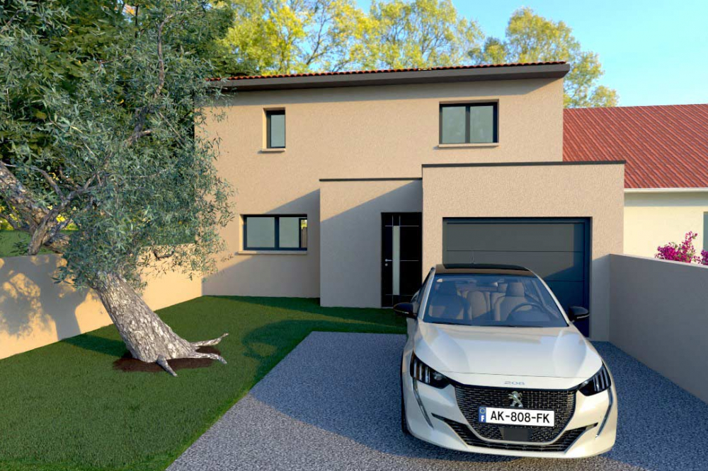 villa-facade-avant-110M²