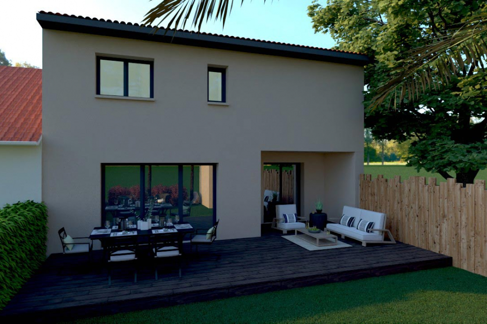 villa-facade-jardin-110M²