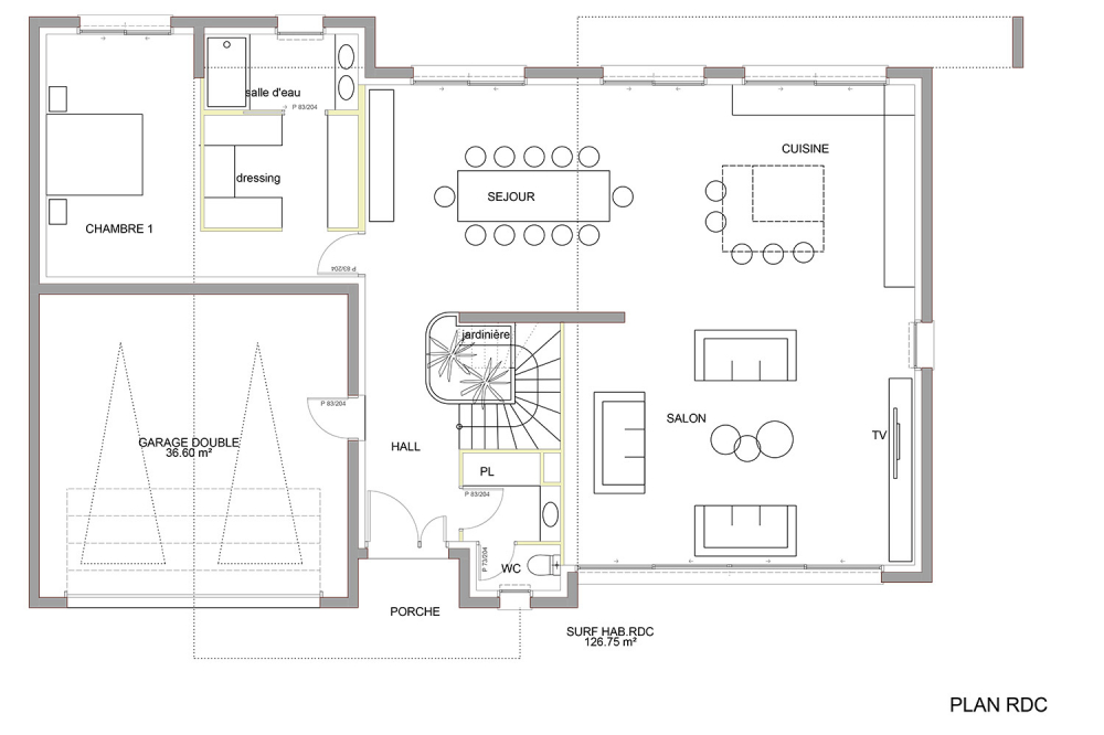 villa-moderna-plan-rdc
