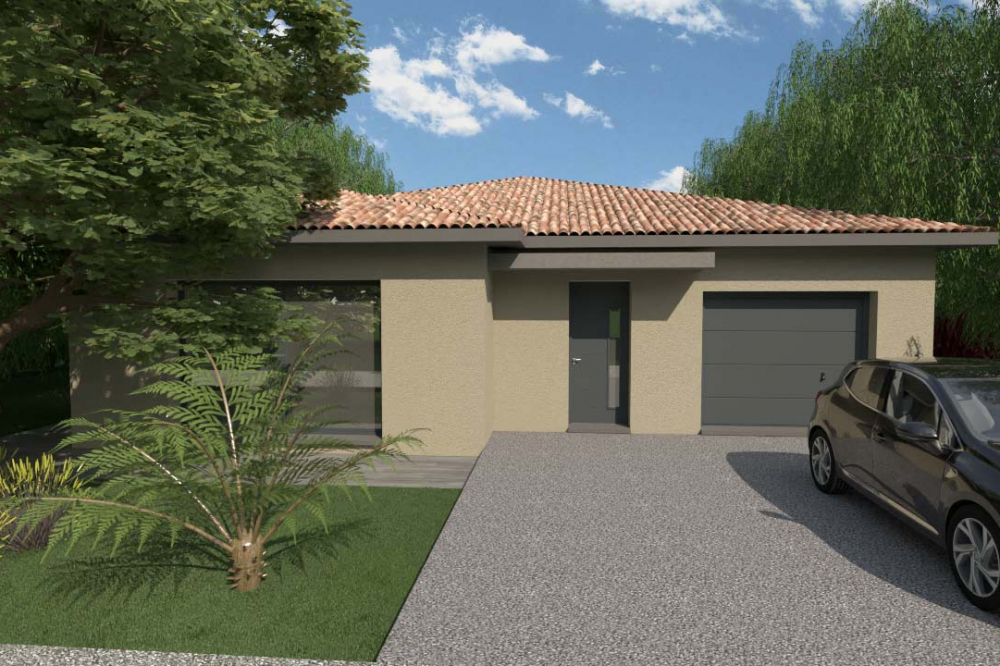 villa-plain-pied-spacieuse-110m²-facade-rue