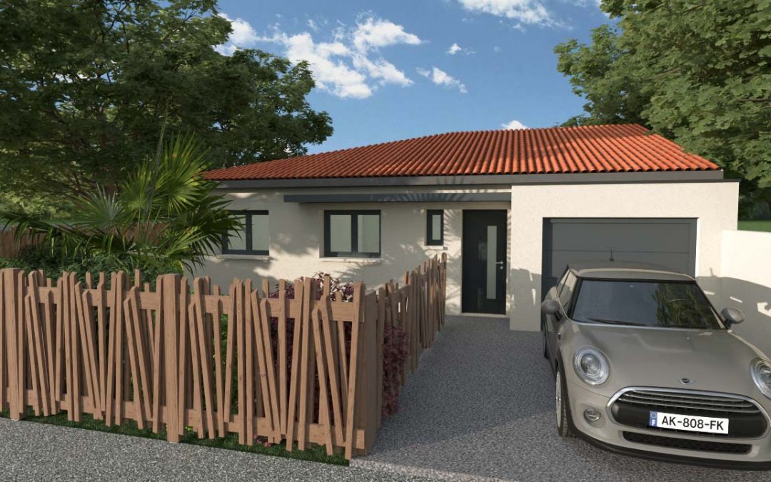 Conception plans et 3D villa plain pied 95m2
