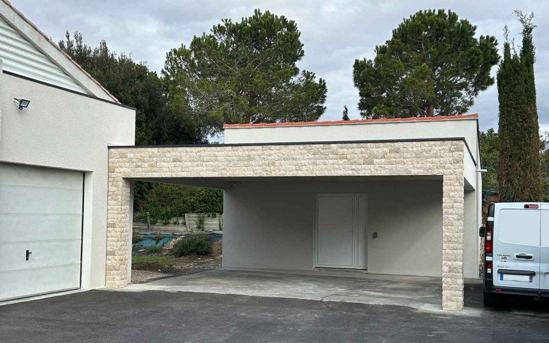 Construction d’un carport avec son local annexe