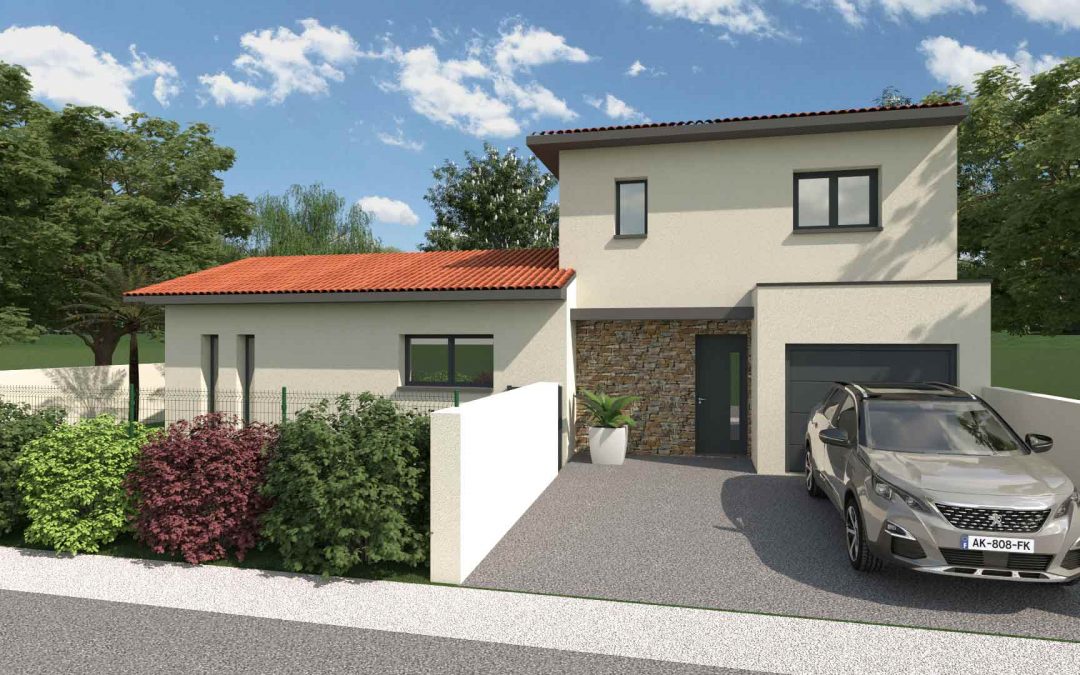 Villa contemporaine 100m2 avec garage 14m2