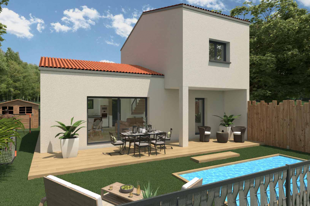 villa-demi-etage-façade-sud