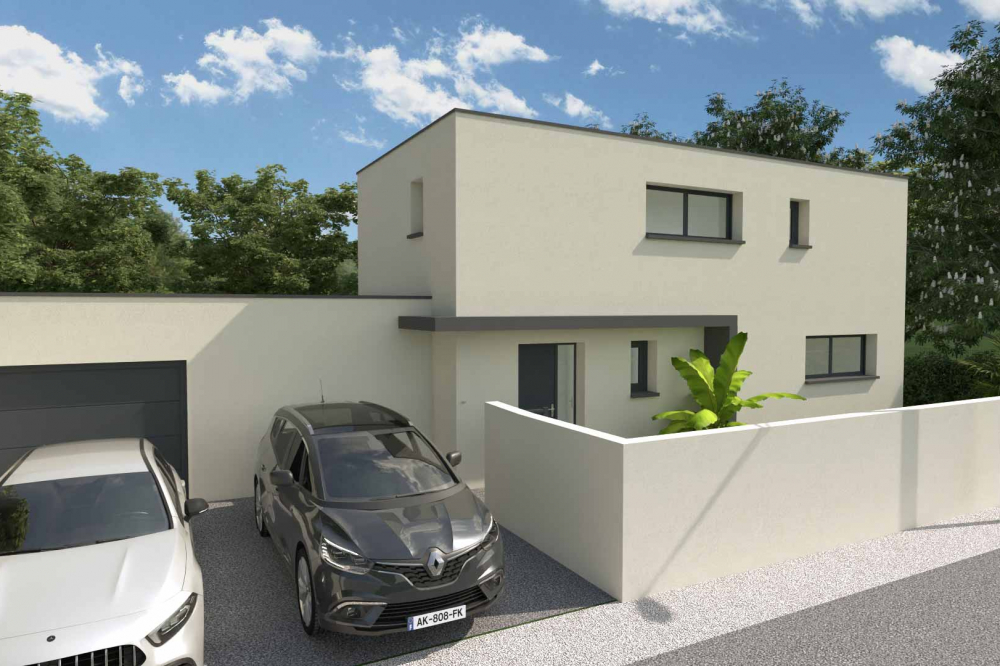 villa-ultra-moderne-toit-plat-parkings
