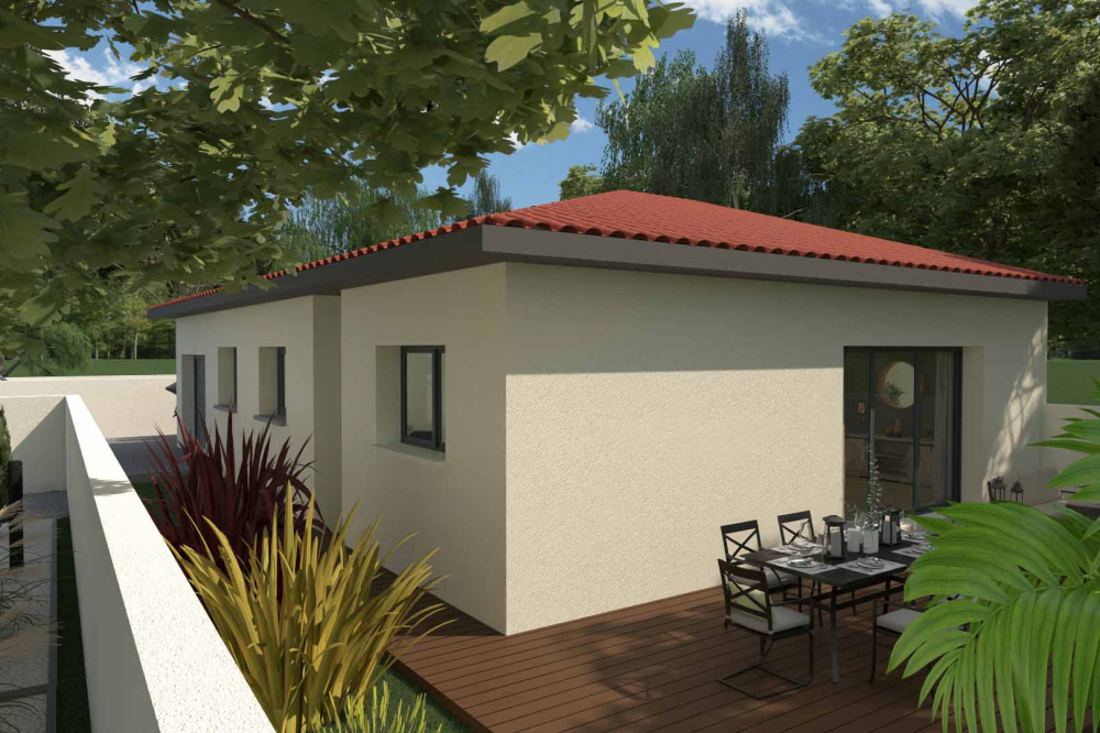 villa-plain-pied-pignon-jardin