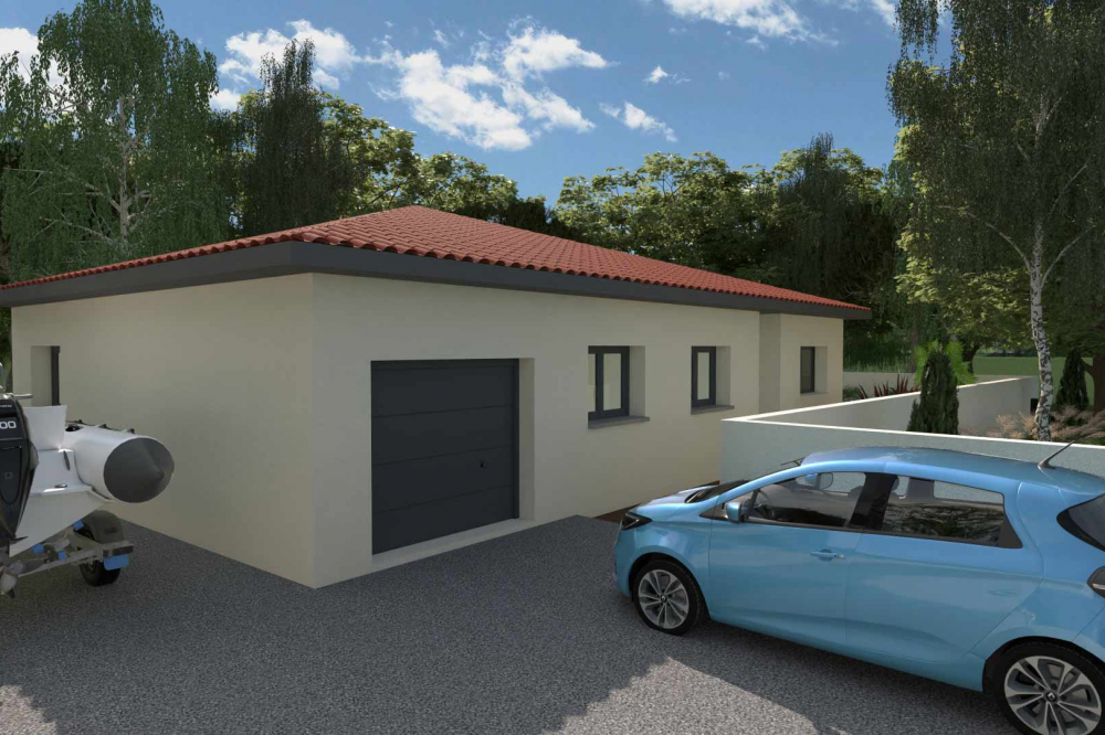 villa-plain-pied-pignon-rue